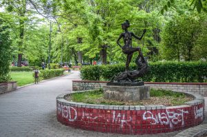 Statue in a small park - Varna, Bulgaria - www.rossiwrites.com