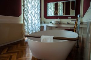 The bathroom - The Royal Suite - Palazzo Monga guesthouse - Verona, Italy - www.rossiwrites.com