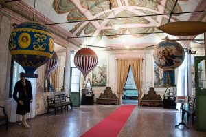 The room with the balloons, Museum of Flight - Castello di San Pelagio, Province of Padua, Veneto, Italy - www.rossiwrites.com