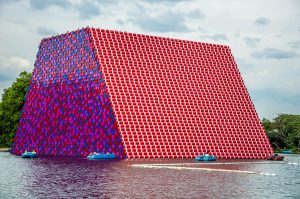 Christo and Jeanne-Claude's The London Mastaba - Hyde Park - London, England - www.rossiwrites.com