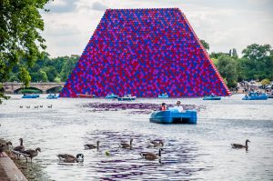 Christo and Jeanne-Claude's The London Mastaba - Hyde Park - London, England - www.rossiwrites.com