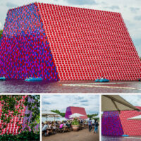 Christo and Jeanne-Claude's The London Mastaba in Hyde Park, London - The World's Bench - www.rossiwrites.com