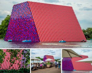 Christo and Jeanne-Claude's The London Mastaba in Hyde Park, London - The World's Bench - www.rossiwrites.com