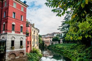 A river view in the historical centre - Vicenza, Italy - www.rossiwrites.com