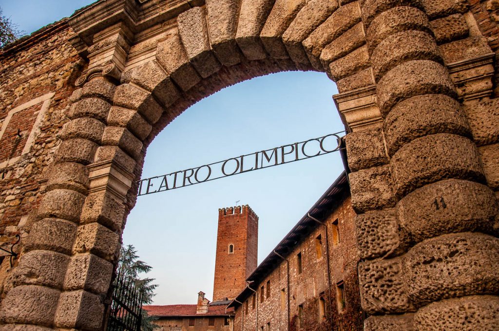 The entrance of Teatro Olimpico - Vicenza, Italy - rossiwrites.com