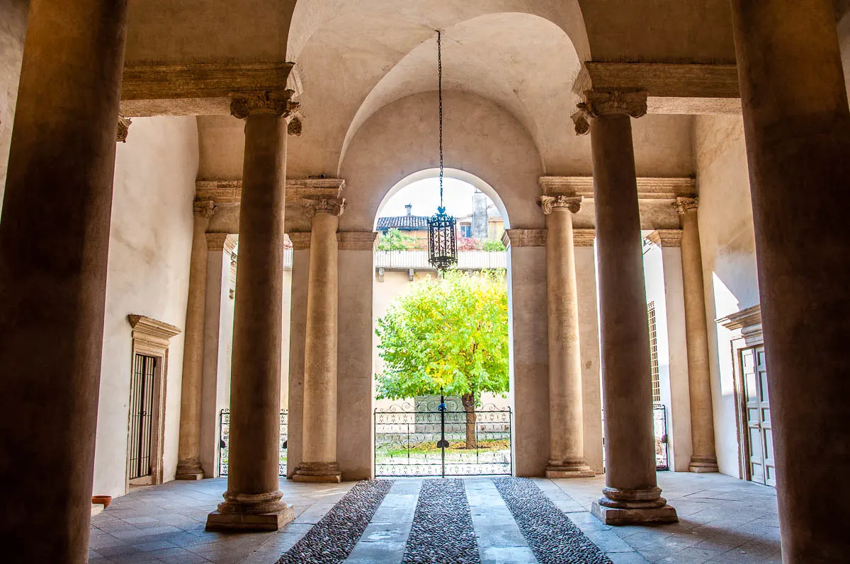 The entrance of the Palladio Museum - Vicenza, Italy - www.rossiwrites.com