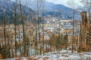 The town seen from above - Pieve di Cadore, Veneto, Italy - www.rossiwrites.com