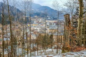 The town seen from above - Pieve di Cadore, Veneto, Italy - www.rossiwrites.com