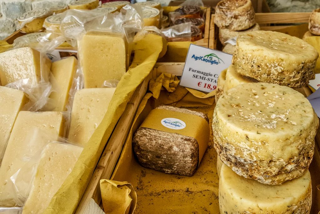 The cheese stall - Grotta di San Lucio - Grotte di Caglieron, Fregona, Veneto, Italy - rossiwrites.com