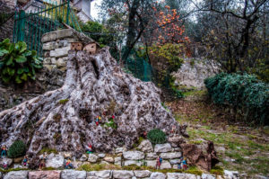 Nativity scene at the entrance to the village - Campo di Brenzone, Lake Garda, Italy - www.rossiwrites.com