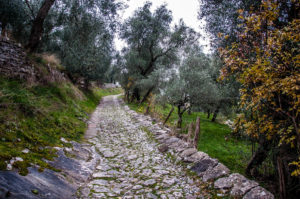 Stone-paved mule tracks - Campo di Brenzone, Lake Garda, Italy - rossiwrites.com