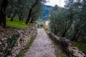 The stone paved mule tracks - Campo di Brenzone, Lake Garda, Italy - rossiwrites.com