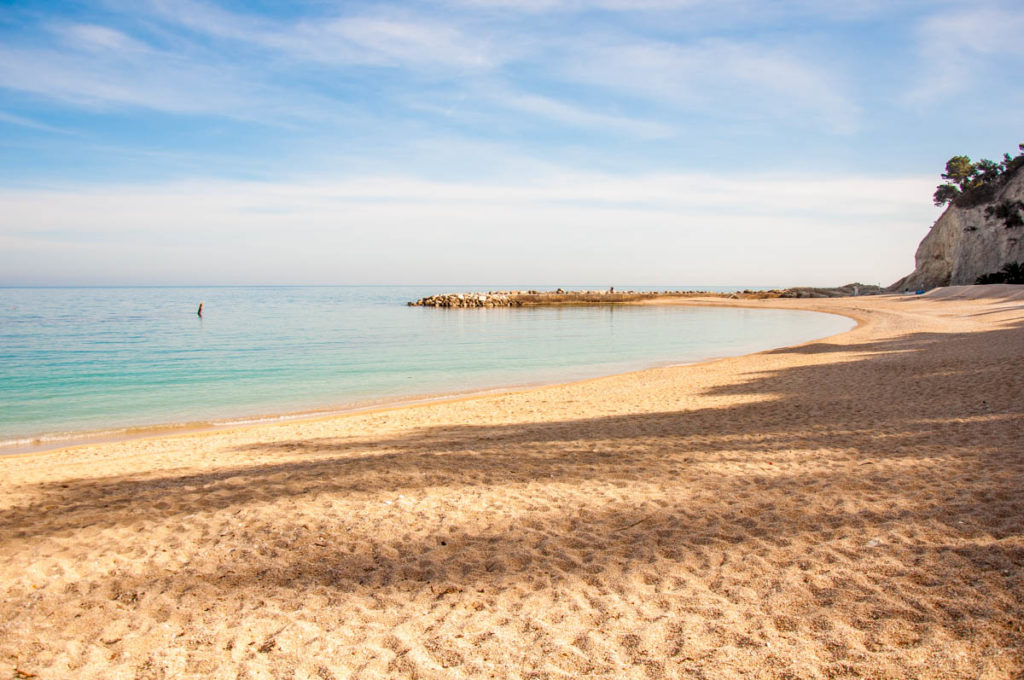 A beach on the Adriatic Sea - Sirolo, Marche, Italy - www.rossiwrites.com