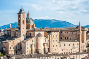 A view of Urbino with the Ducal Palace - Urbino, Marche, Italy - rossiwrites.com
