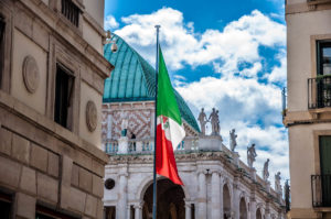 Italian flag - Vicenza, Italy - www.rossiwrites.com