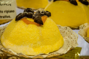 Traditional polentina cake - Bergamo Upper City, Lombardy, Italy - www.rossiwrites.com