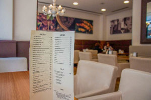 Coffee menu in an Italian bar - Vicenza, Italy - rossiwrites.com