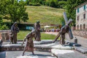 Station of the Cross by Raffaele Bonente - Sanctuary of Madonna della Corona - Spiazzi, Veneto, Italy - rossiwrites.com