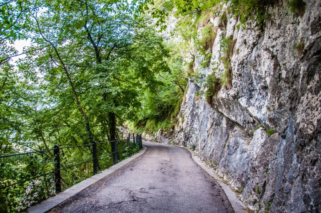 The path leading to Sanctuary of Madonna della Corona - Spiazzi, Veneto, Italy - rossiwrites.com