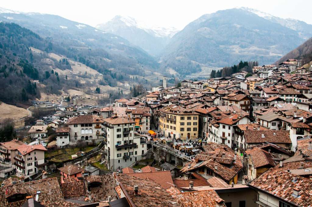 The village seen from the gallery of the St. George's church - Bagolino, Lombardy, Italy - rossiwrites.com