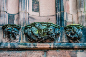 Empty statue niches - Chester Cathedral - Chester, Cheshire, England - rossiwrites.com