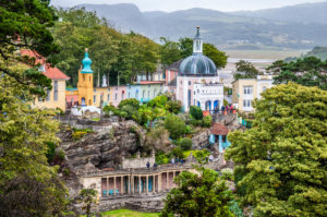 View of Portmeirion - North Wales, UK - rossiwrites.com