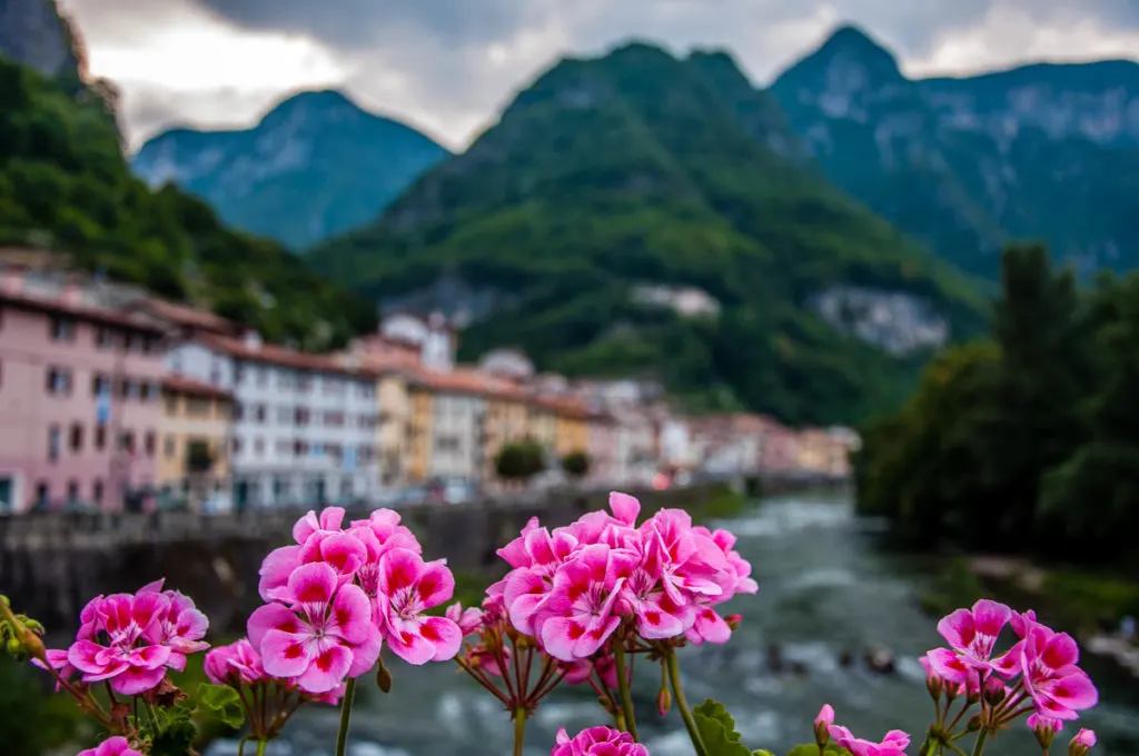 View of Valstagna and the surrounding mountains - Veneto, Italy - rossiwrites.com