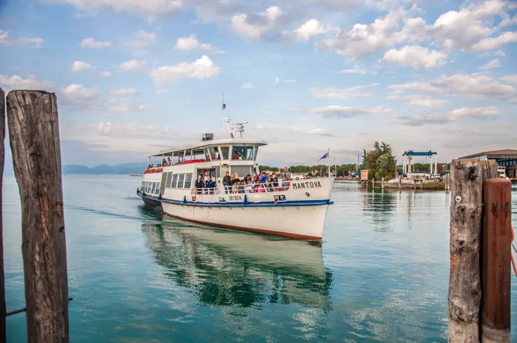Ferry boat - Peschiera del Garda, Lake Garda, Italy - rossiwrites.com