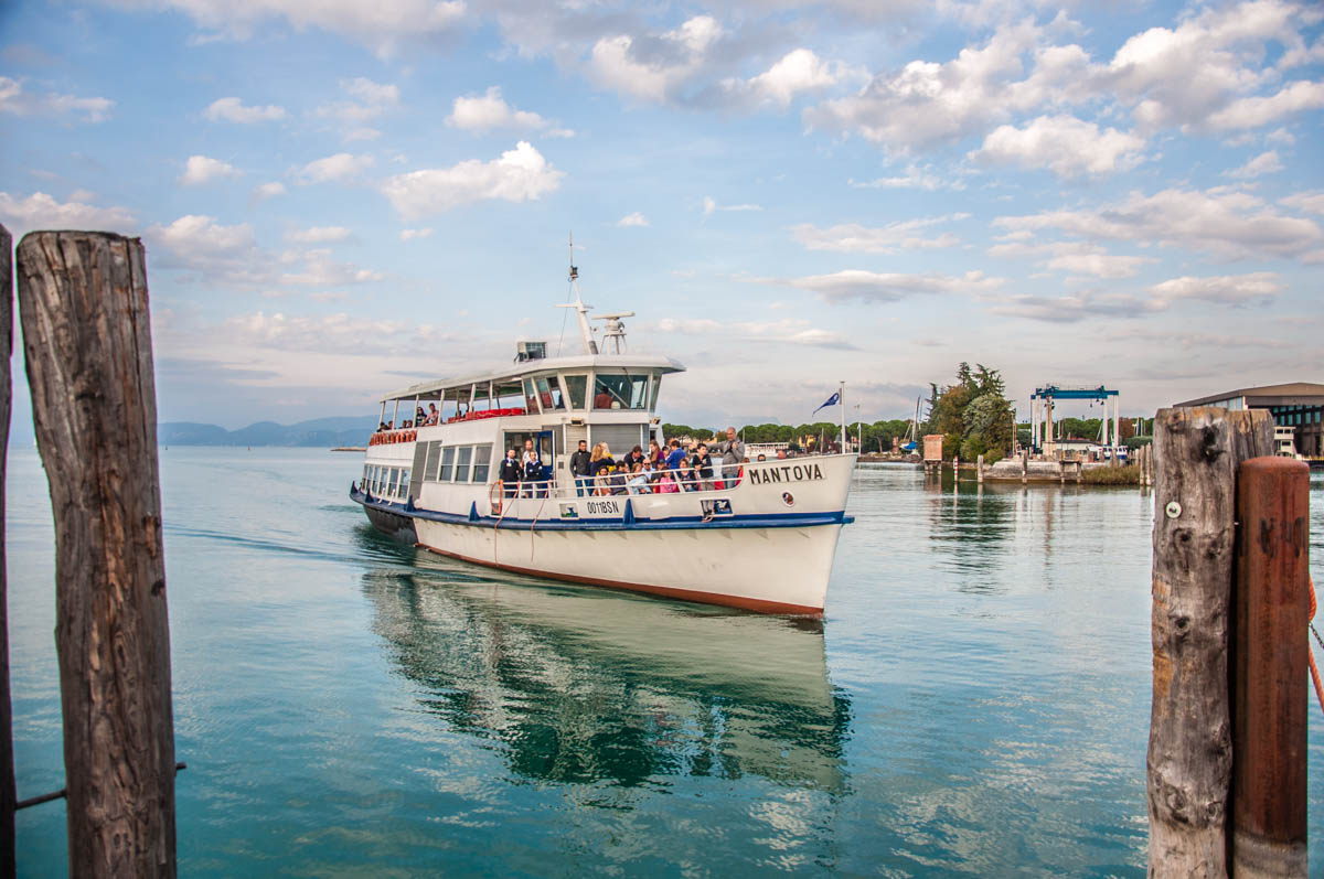 Ferry boat - Peschiera del Garda, Lake Garda, Italy - rossiwrites.com