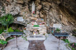 Small chapel in a cave above Lake Como - Lombardy, Italy - rossiwrites.com
