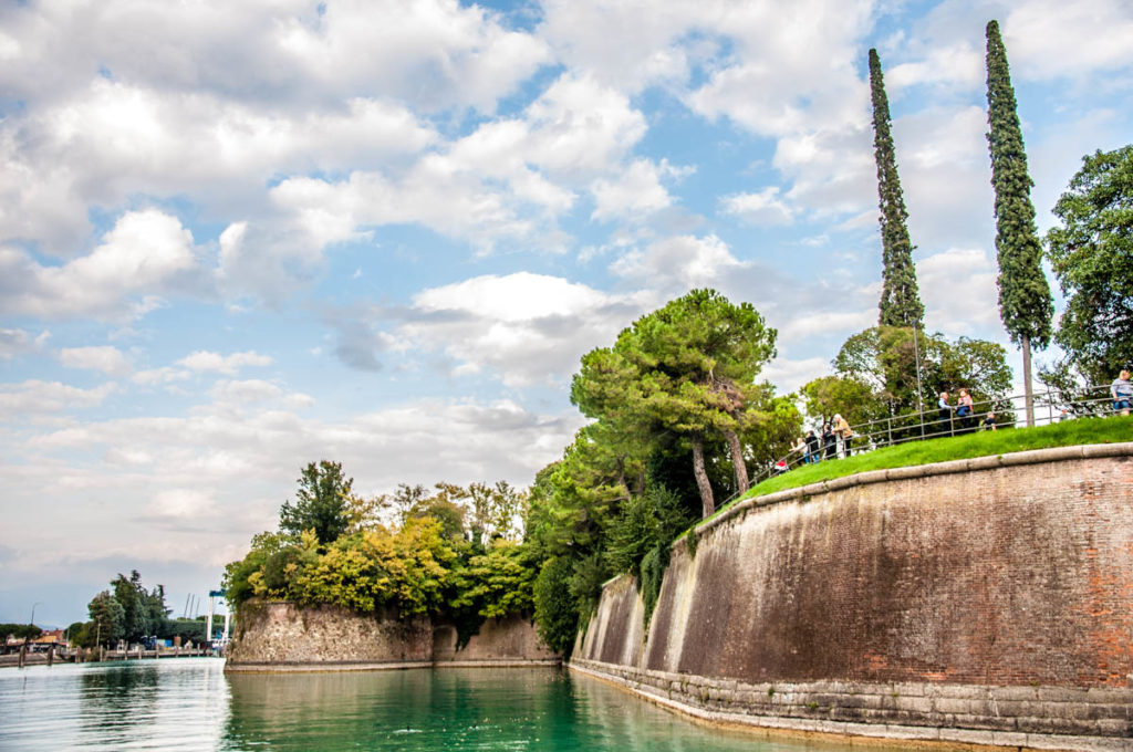 View of the defensive walls - Peschiera del Garda, Lake Garda, Italy - rossiwrites.com