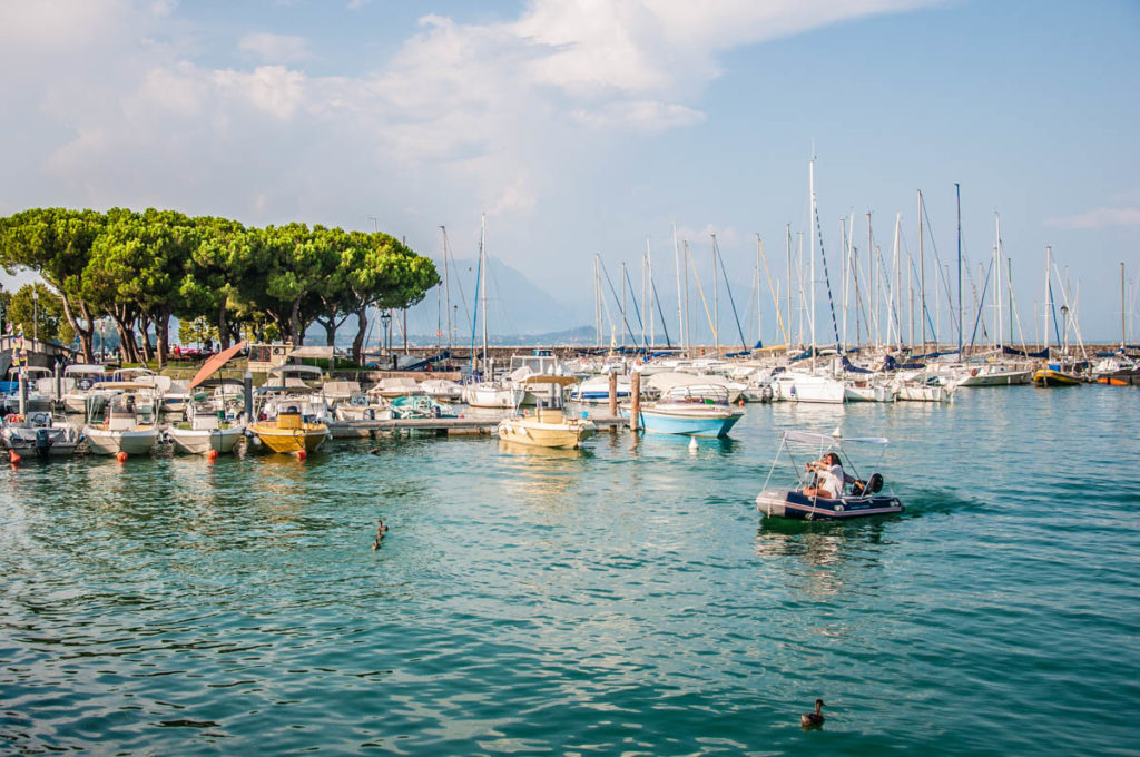 View of the old port Porto Vecchio - Desenzano del Garda, Lombardy, Italy - rossiwrites.com