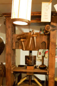 An old printing press at Santa's Workshop - Padua, Veneto, Italy - rossiwrites.com