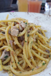 Bigoli with sardines - Verona, Veneto, Italy - rossiwrites.com