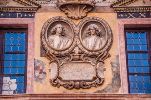 Close-up of the facade of Palazzo della Ragione at Piazza dei Signori - Verona, Veneto, Italy - rossiwrites.com