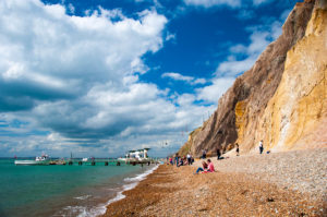 The colourful sands of Alum Bay, Isle of Wight, England - rossiwrites.com