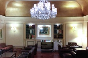 The lounge of Hotel Accademia - Verona, Veneto, Italy - rossiwrites.com