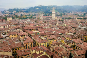 View from the top of the Lamberti Tower - Verona, Veneto, Italy - rossiwrites.com