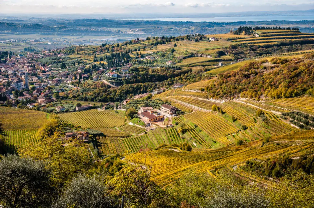 Panoramic view from the main square - San Giorgio di Valpolicella - Province of Verona, Veneto, Italy - rossiwrites.com