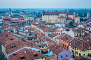 Montagnana seen from the top of the Ezzelino Tower - Montagnana, Veneto, Italy - rossiwrites.com