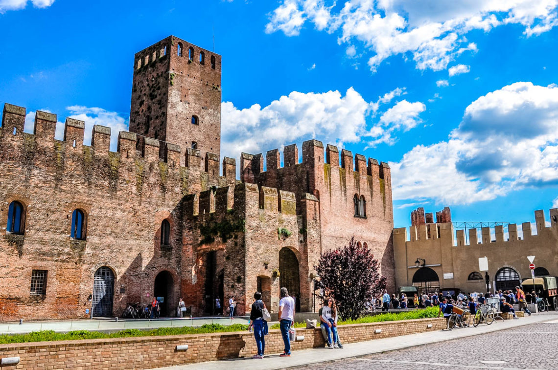 San Zeno Castle with Ezzelino's Tower - Montagnana, Veneto, Italy ...