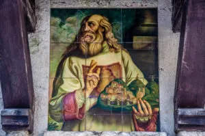 St. Marinus holding the republic he founded - San Marino - rossiwrites.com