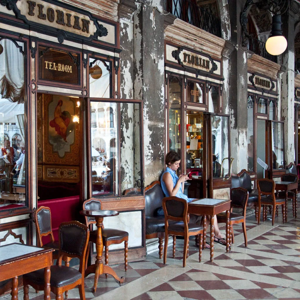 Cafe Florian, St. Mark's Square, Venice, Italy - rossiwrites.com