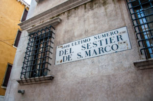 Last number of the sestiere of San Marco - Venice, Italy - rossiwrites.com