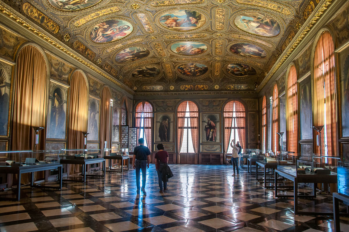 Monumental Rooms of the Biblioteca Marciana - Venice, Italy - rossiwrites.com