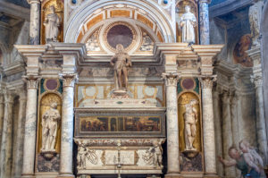 The relics of St. Roch in the altar of the Church of San Rocco - Venice, Italy - rossiwrites.com