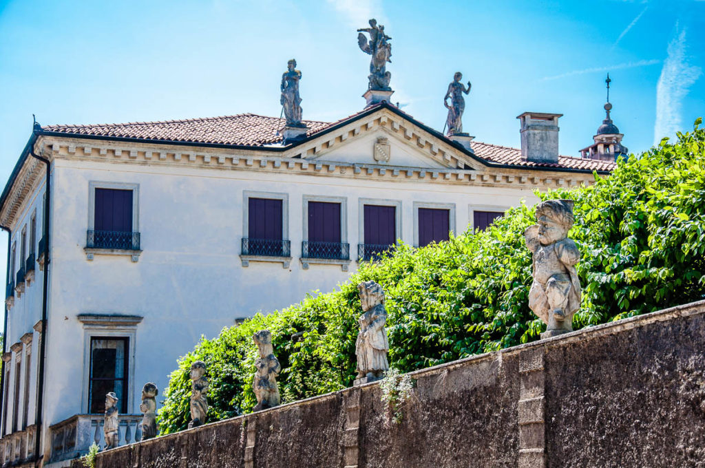 Villa Valmarana ai Nani seen from the adjacent road - Vicenza, Italy - rossiwrites.com