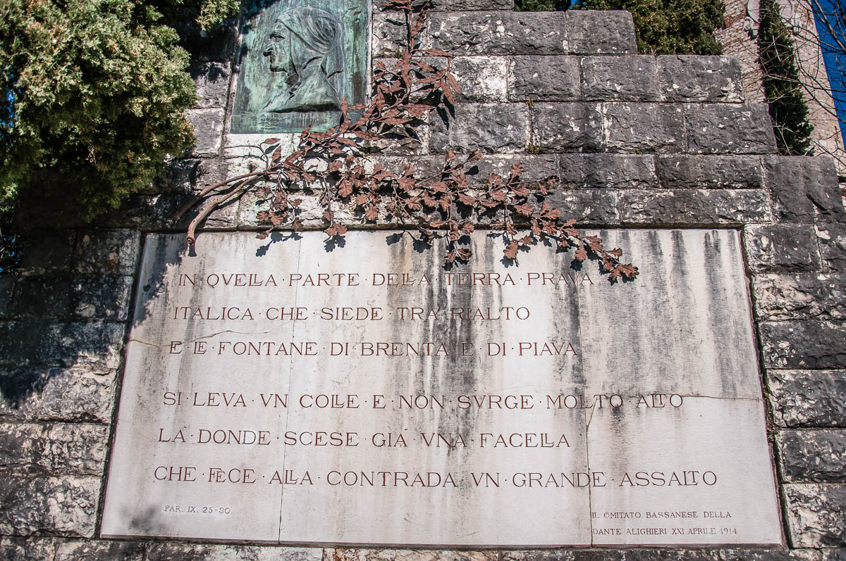 Dante's Monument - Dante's Hill - Col Bastia - Romano d'Ezzelino, Veneto, Italy - rossiwrites.com