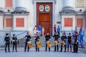 Flag throwers and drummers - Piazza San Liberale - Castelfranco Veneto - Veneto, Italy - rossiwrites.com