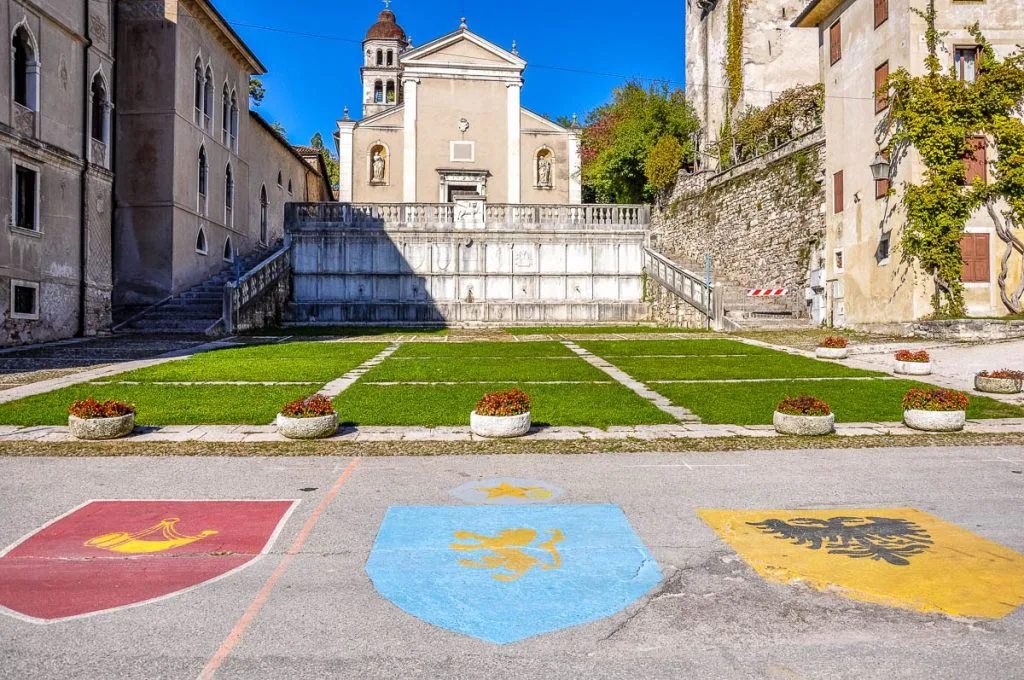 Piazza Maggiore with the Church of St. Roch - Feltre - Veneto, Italy - rossiwrites.com